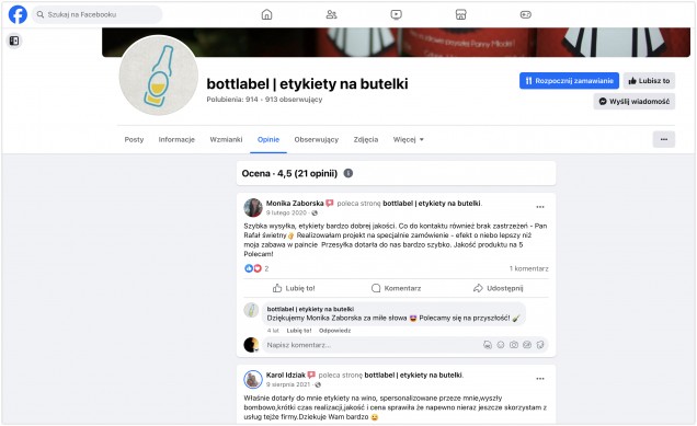 bottlabel profil facebook