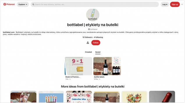 Bottlabel na Pinterest