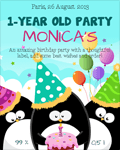Birthday party label 18