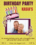 Birthday party label 21