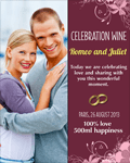Celebration wine label 14