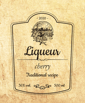 Liqueur label 39