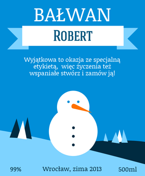 Winter wine label 30
