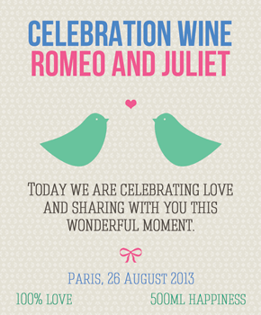 Wedding wine label 31