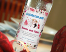 Wedding vodka label 2