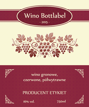 Etykieta na wino 24