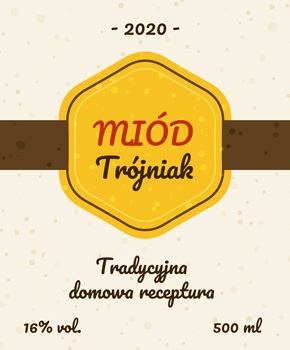 Etykieta na miód pitny 40