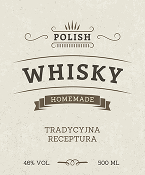 Etykieta na whisky 42