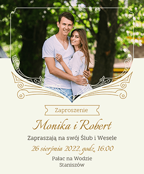 Zaproszenie na ślub i wesele 44