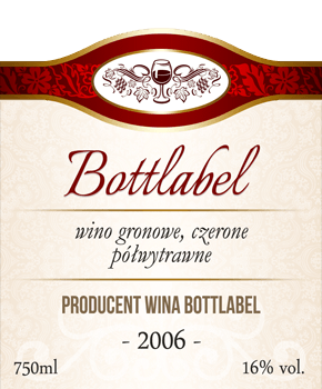 Etykieta na wino 2