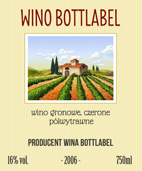 Etykieta na wino 9