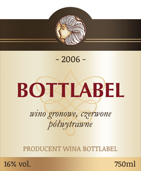 Etykieta na wino 14