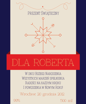 Etykieta na prezent świąteczny 25