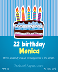 Birthday party label 4