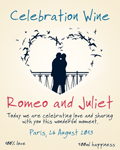 Celebration wine label 22