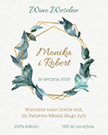 Etykieta na wino weselne 41