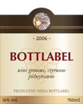 Etykieta na wino 14